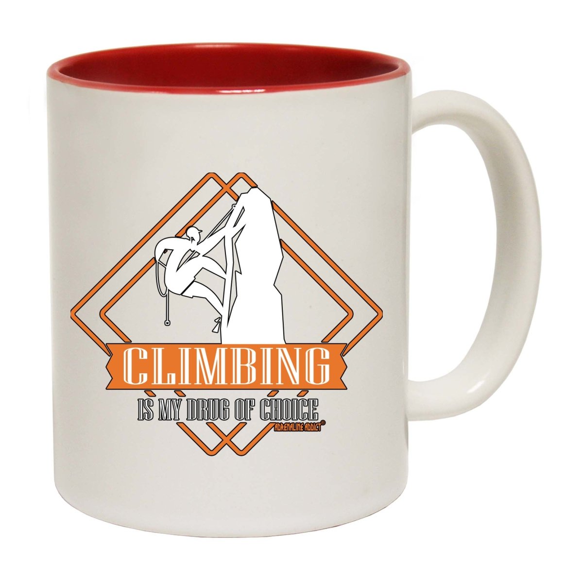Aa Climbing Is My Drug Of Choice Mug Cup - 123t Australia | Funny T-Shirts Mugs Novelty Gifts