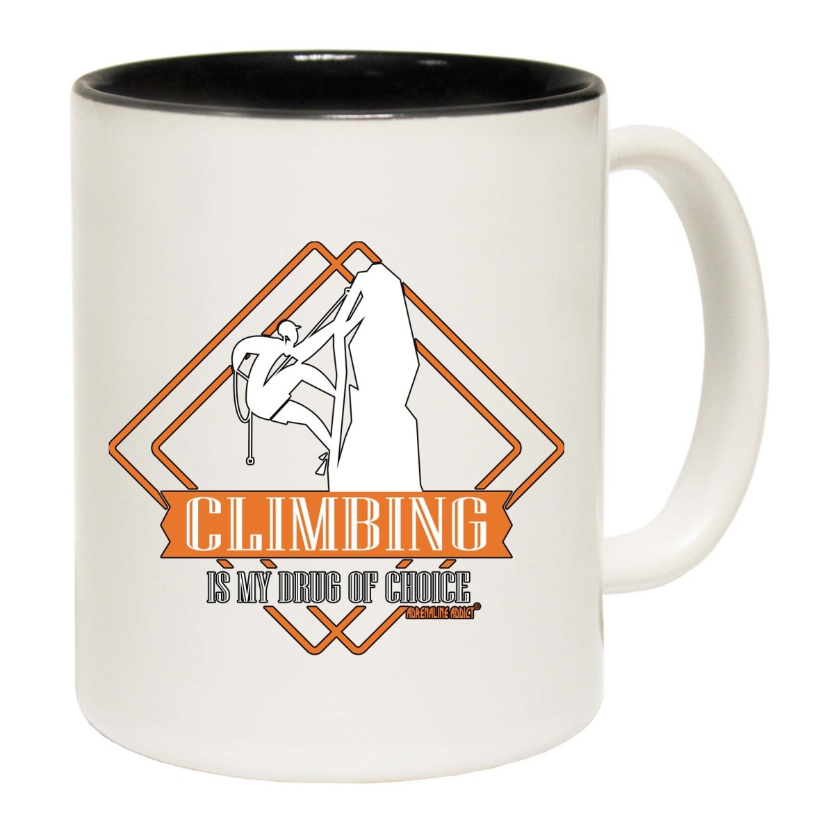 Aa Climbing Is My Drug Of Choice Mug Cup - 123t Australia | Funny T-Shirts Mugs Novelty Gifts