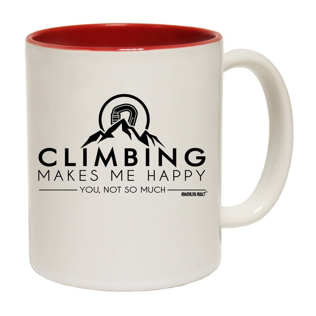Aa Climbing Makes Me Happy Mug Cup - 123t Australia | Funny T-Shirts Mugs Novelty Gifts