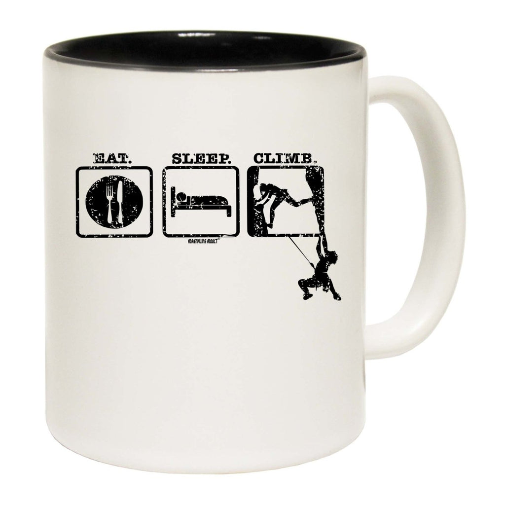 Aa Eat Sleep Climbing 2 Climbers Mug Cup - 123t Australia | Funny T-Shirts Mugs Novelty Gifts