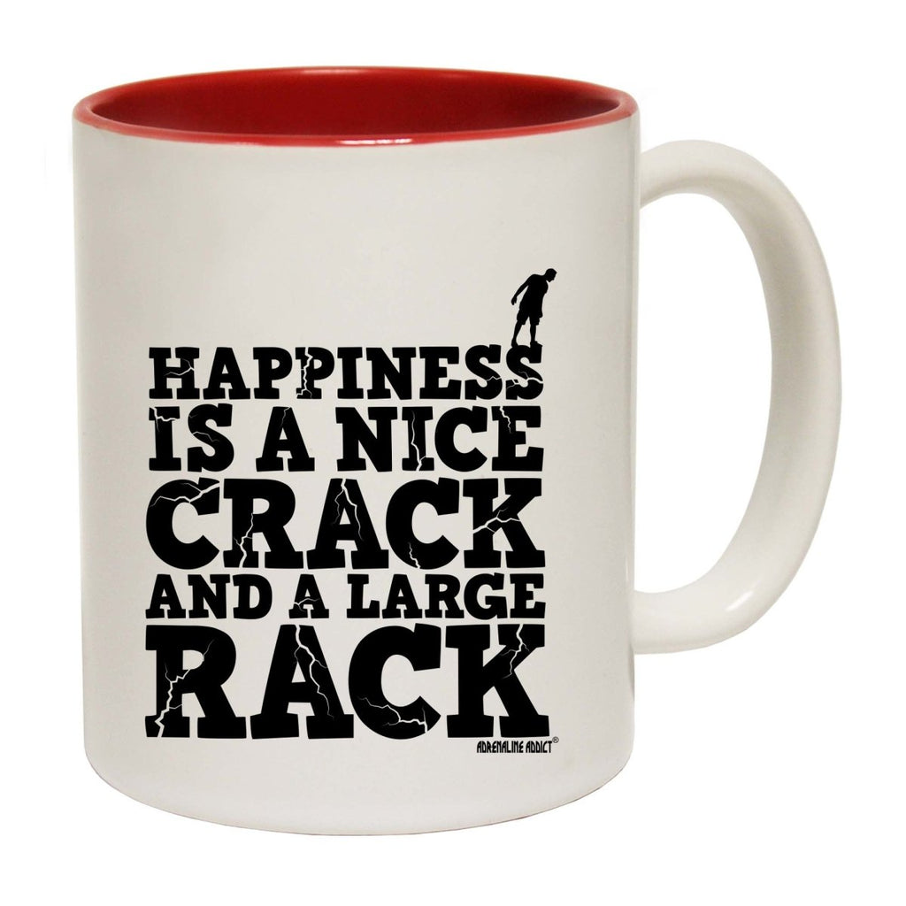 Aa Happiness Is A Nice Crack Mug Cup - 123t Australia | Funny T-Shirts Mugs Novelty Gifts
