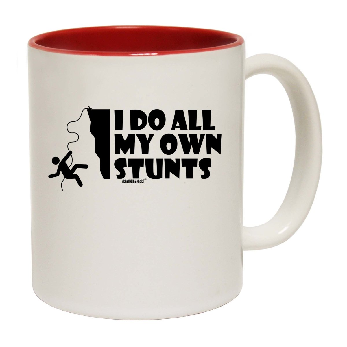Aa I Do All My Own Stunts Climbing Mug Cup - 123t Australia | Funny T-Shirts Mugs Novelty Gifts