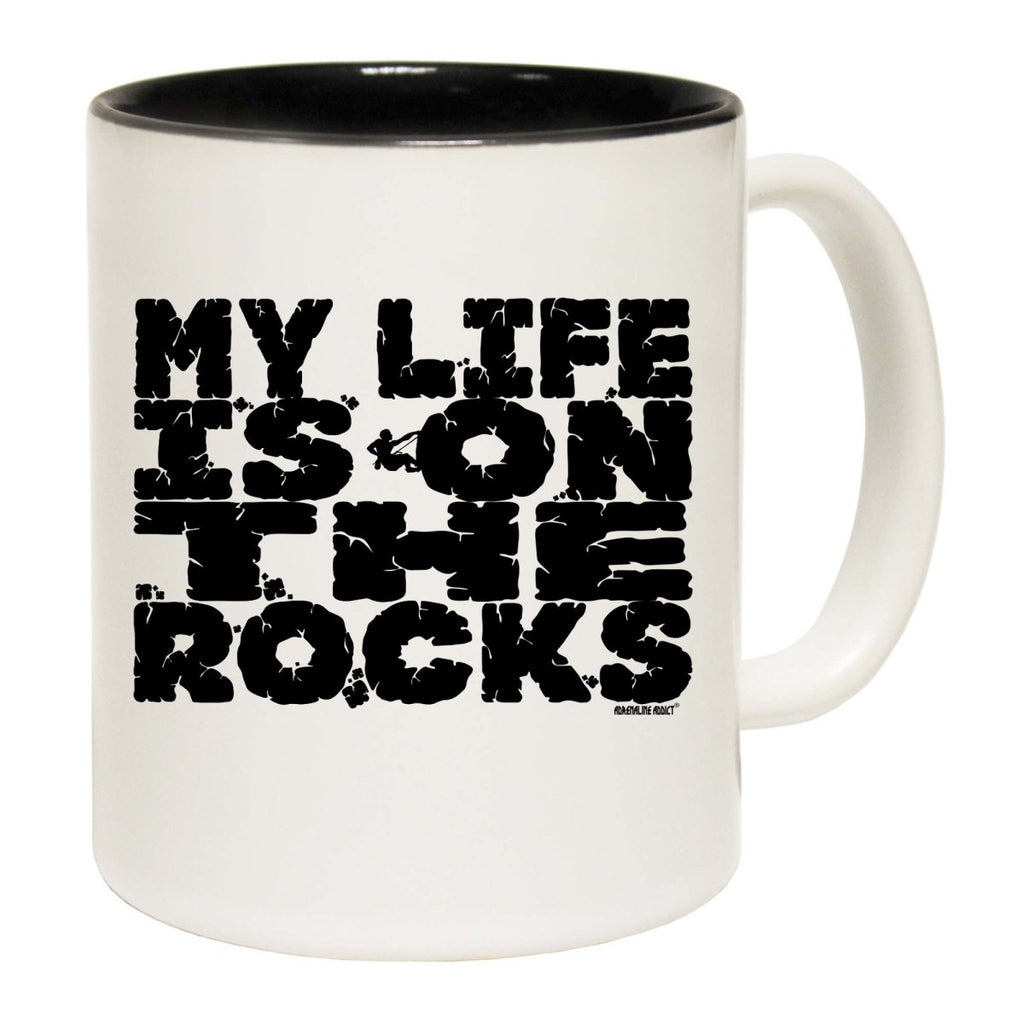 Aa My Life Is On The Rocks Mug Cup - 123t Australia | Funny T-Shirts Mugs Novelty Gifts