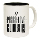 Aa Peace Love Climbing Mug Cup - 123t Australia | Funny T-Shirts Mugs Novelty Gifts
