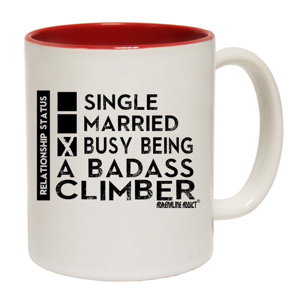 Aa Relationship Status Badass Climber Mug Cup - 123t Australia | Funny T-Shirts Mugs Novelty Gifts