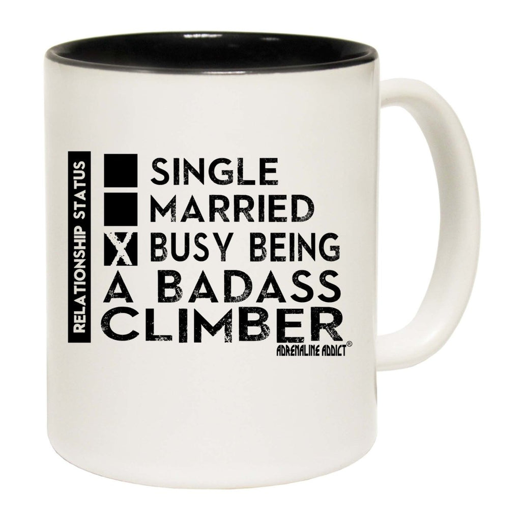 Aa Relationship Status Badass Climber Mug Cup - 123t Australia | Funny T-Shirts Mugs Novelty Gifts
