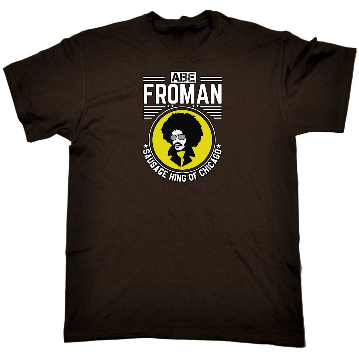 Abe Froman Sausage King Of Chicago Afro - Mens Funny T-Shirt Tshirts - 123t Australia | Funny T-Shirts Mugs Novelty Gifts