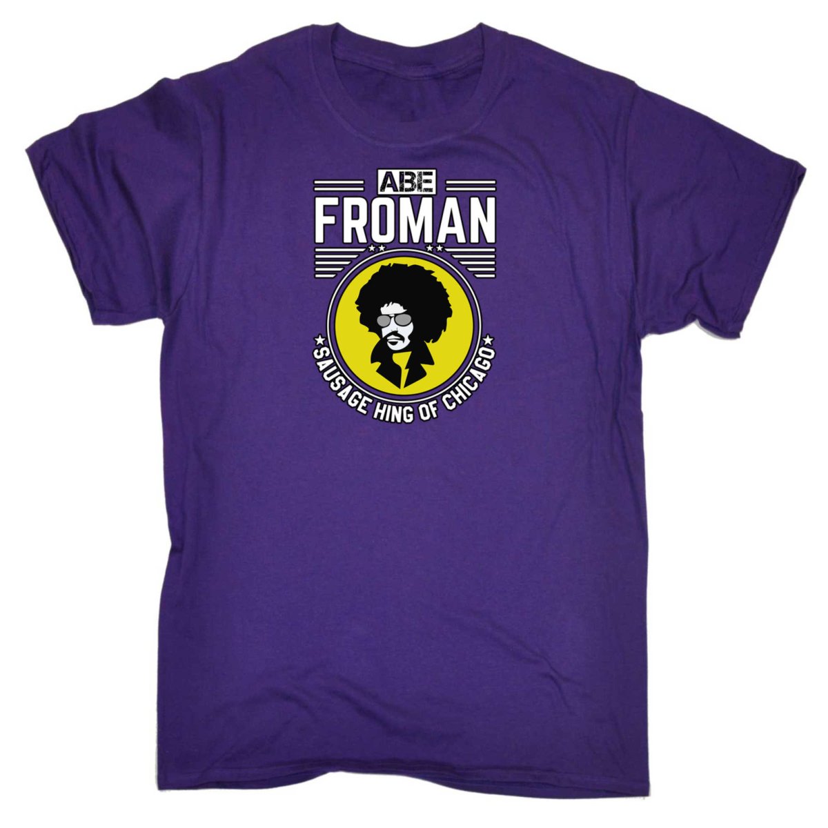 Abe Froman Sausage King Of Chicago Afro - Mens Funny T-Shirt Tshirts - 123t Australia | Funny T-Shirts Mugs Novelty Gifts