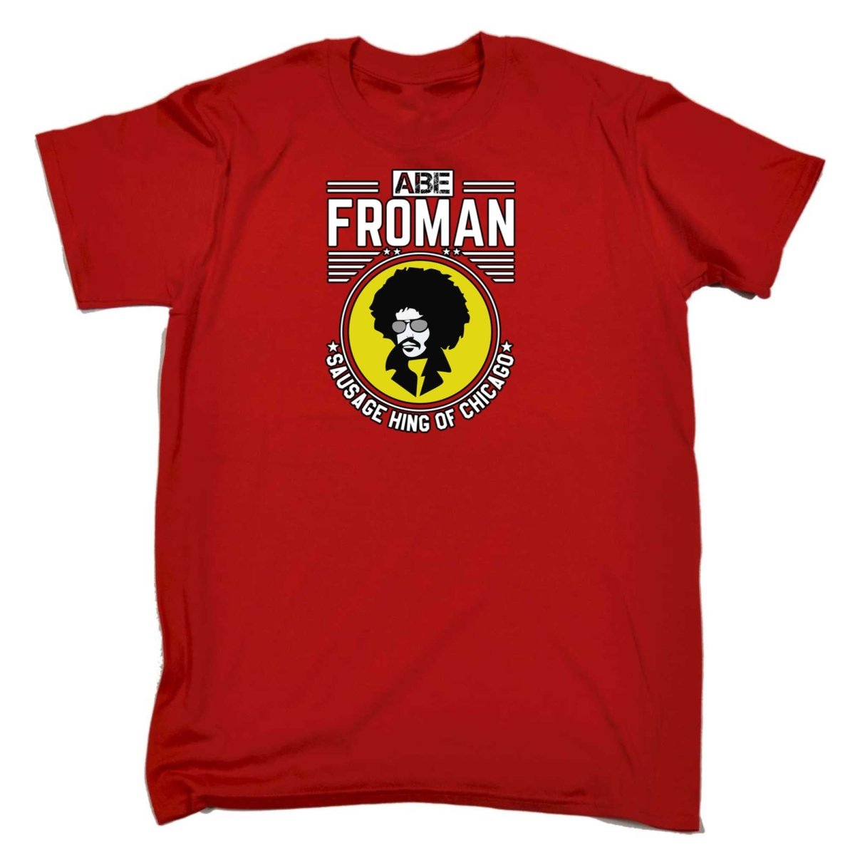 Abe Froman Sausage King Of Chicago Afro - Mens Funny T-Shirt Tshirts - 123t Australia | Funny T-Shirts Mugs Novelty Gifts