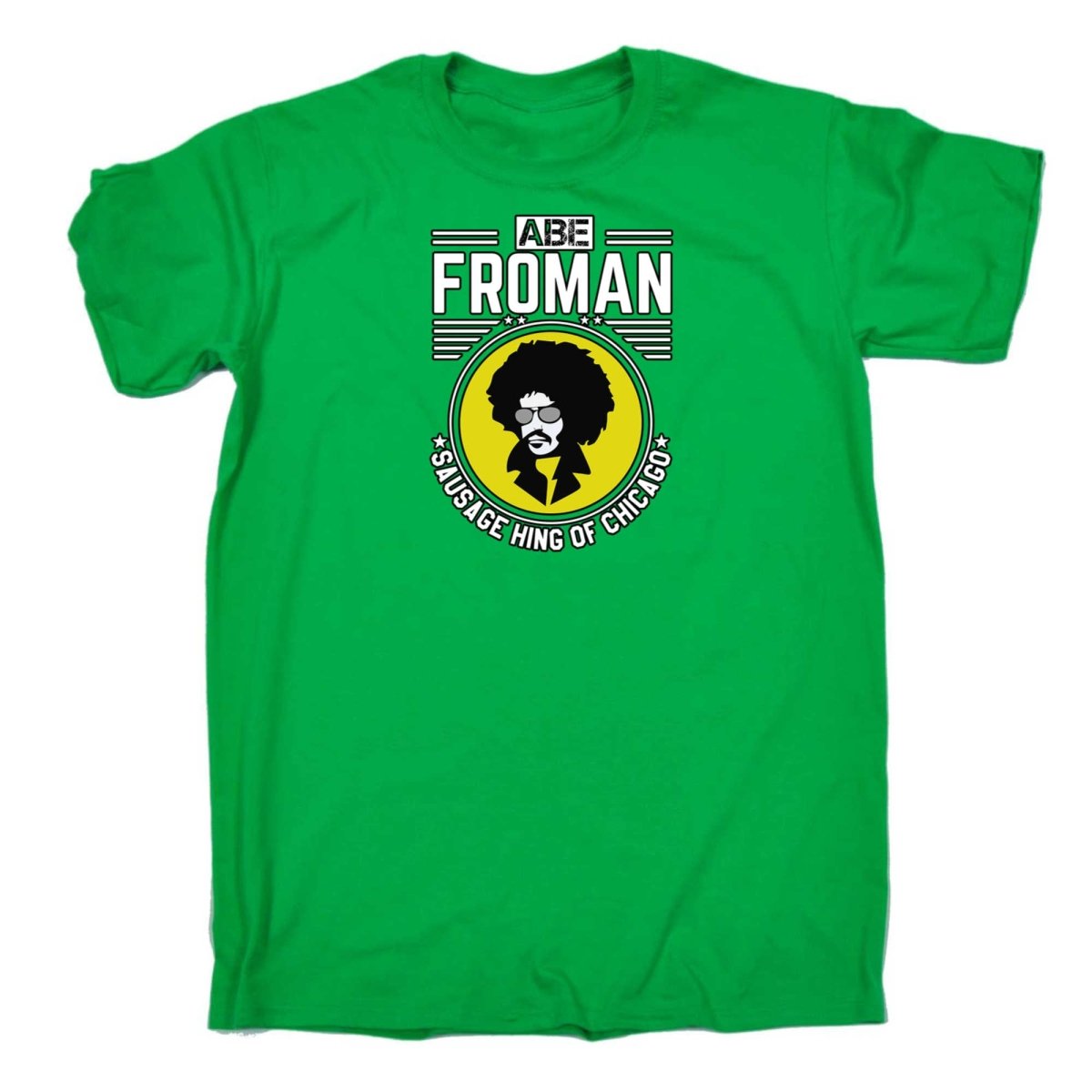 Abe Froman Sausage King Of Chicago Afro - Mens Funny T-Shirt Tshirts - 123t Australia | Funny T-Shirts Mugs Novelty Gifts