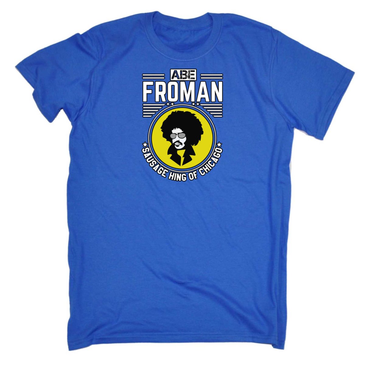 Abe Froman Sausage King Of Chicago Afro - Mens Funny T-Shirt Tshirts - 123t Australia | Funny T-Shirts Mugs Novelty Gifts