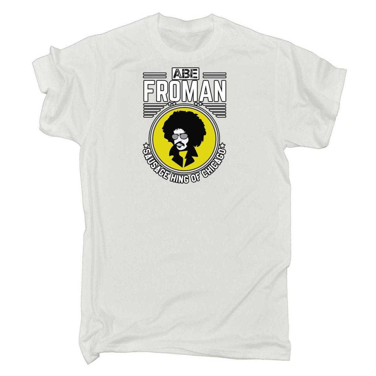 Abe Froman Sausage King Of Chicago Afro - Mens Funny T-Shirt Tshirts - 123t Australia | Funny T-Shirts Mugs Novelty Gifts
