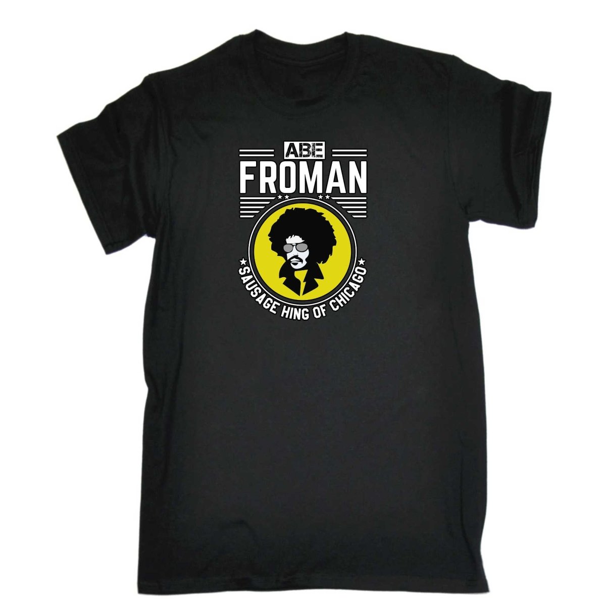 Abe Froman Sausage King Of Chicago Afro - Mens Funny T-Shirt Tshirts - 123t Australia | Funny T-Shirts Mugs Novelty Gifts