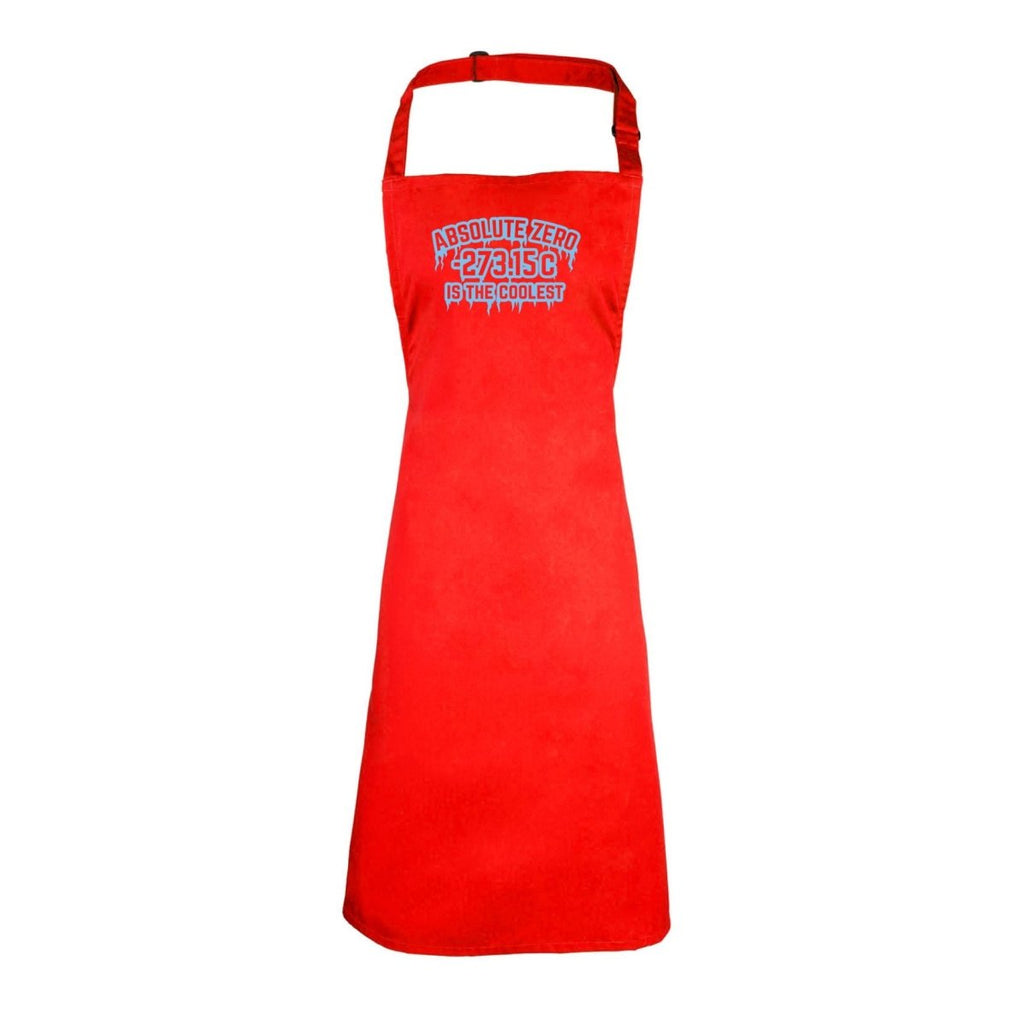 Absolute Zero Is The Coolest - Funny Novelty Kitchen Adult Apron - 123t Australia | Funny T-Shirts Mugs Novelty Gifts