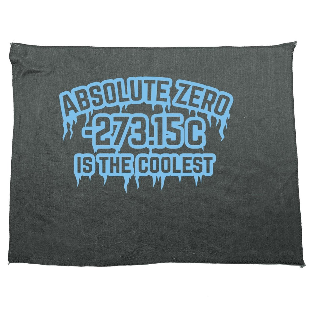 Absolute Zero Is The Coolest - Funny Novelty Soft Sport Microfiber Towel - 123t Australia | Funny T-Shirts Mugs Novelty Gifts