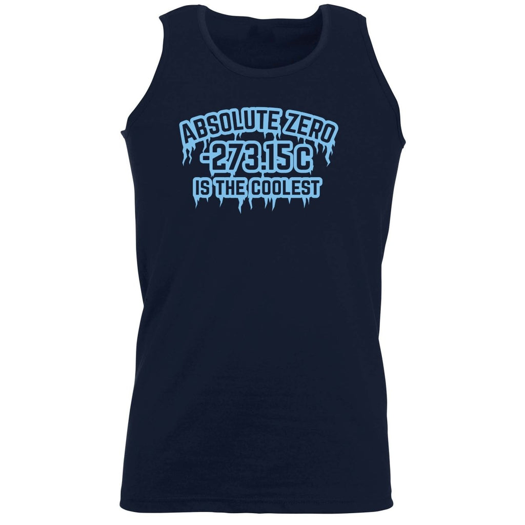 Absolute Zero Is The Coolest - Funny Novelty Vest Singlet Unisex Tank Top - 123t Australia | Funny T-Shirts Mugs Novelty Gifts