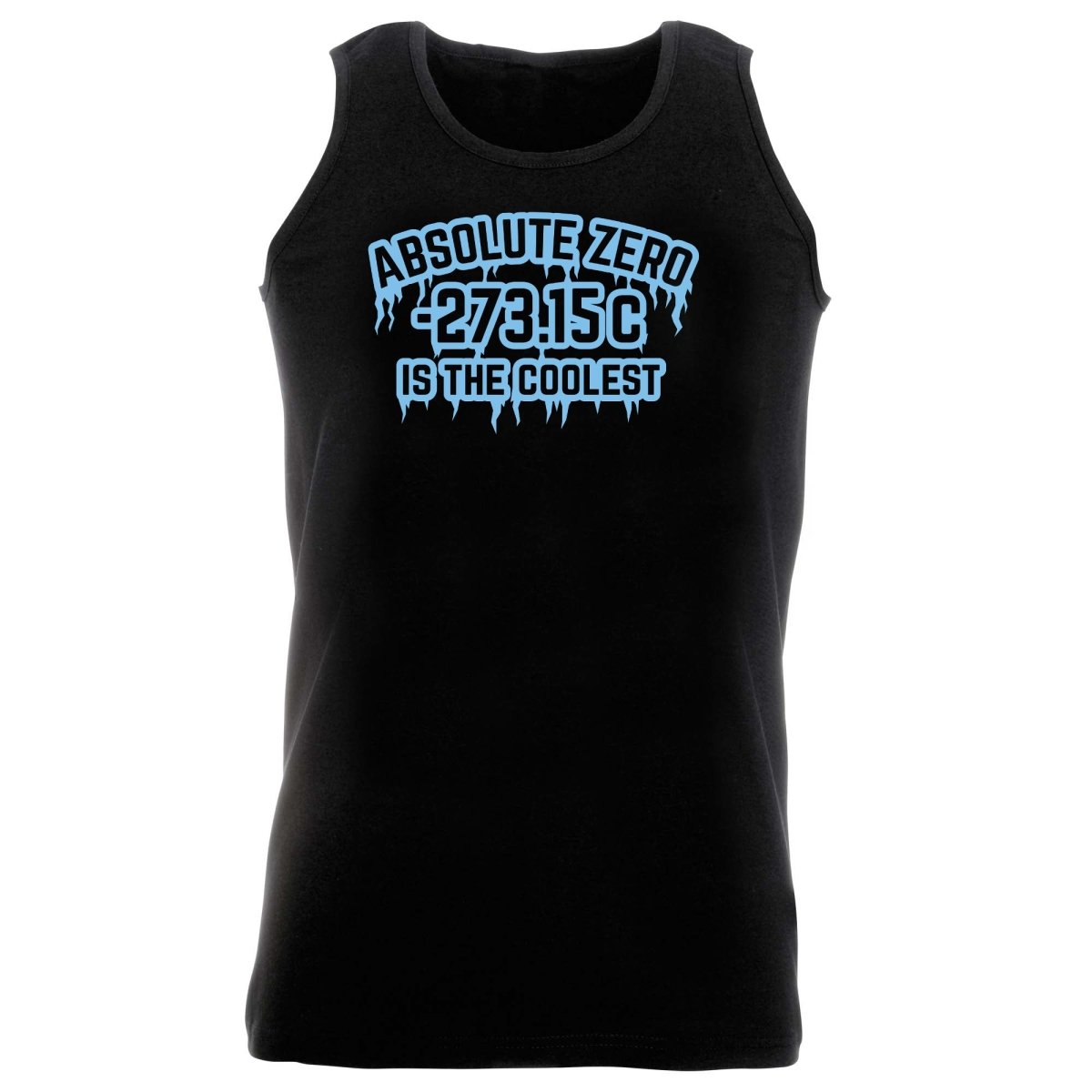 Absolute Zero Is The Coolest - Funny Novelty Vest Singlet Unisex Tank Top - 123t Australia | Funny T-Shirts Mugs Novelty Gifts