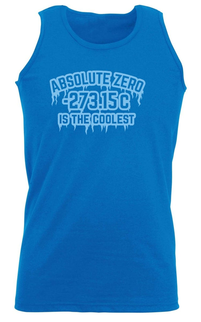 Absolute Zero Is The Coolest - Funny Novelty Vest Singlet Unisex Tank Top - 123t Australia | Funny T-Shirts Mugs Novelty Gifts