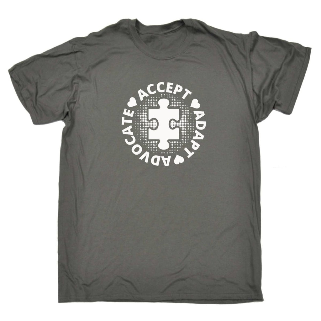 Accept Adapt Advocate - Mens Funny T-Shirt Tshirts Tee Shirt - 123t Australia | Funny T-Shirts Mugs Novelty Gifts