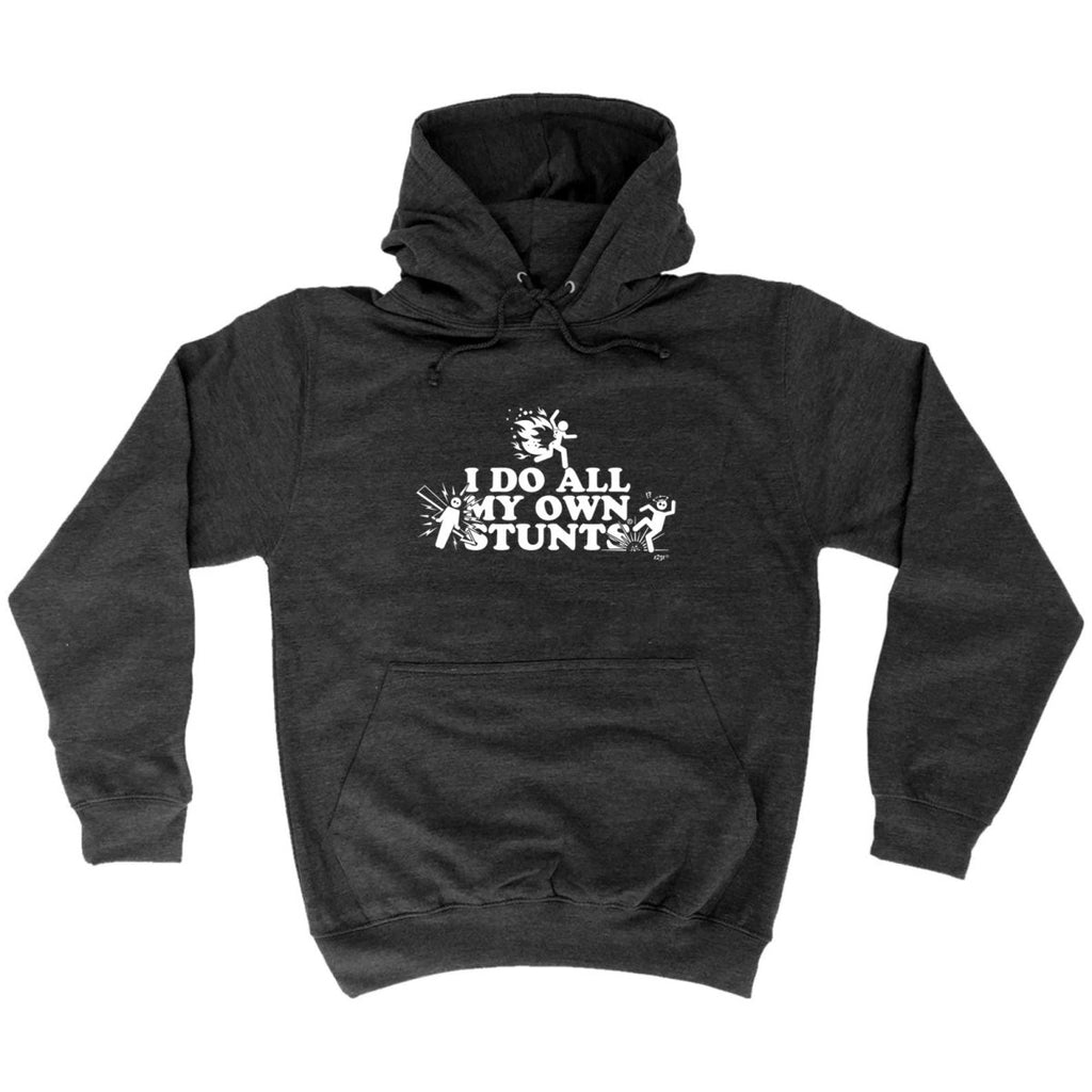 Accidents Do All My Own Stunts - Funny Novelty Hoodies Hoodie - 123t Australia | Funny T-Shirts Mugs Novelty Gifts
