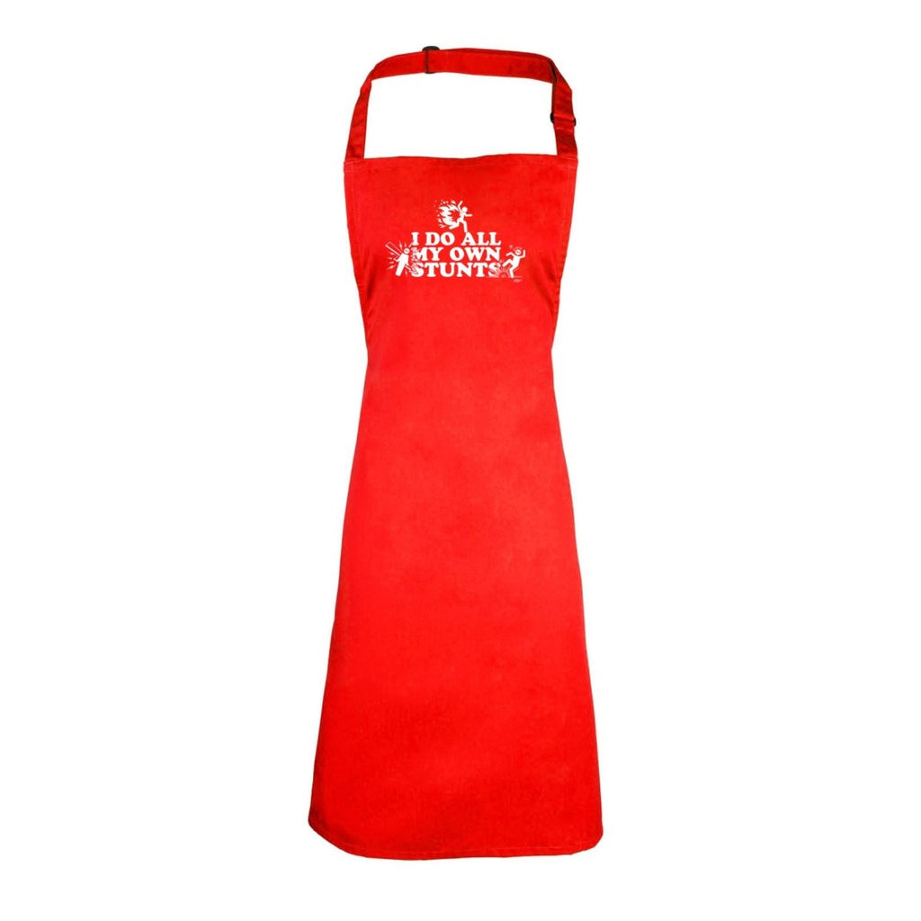 Accidents Do All My Own Stunts - Funny Novelty Kitchen Adult Apron - 123t Australia | Funny T-Shirts Mugs Novelty Gifts