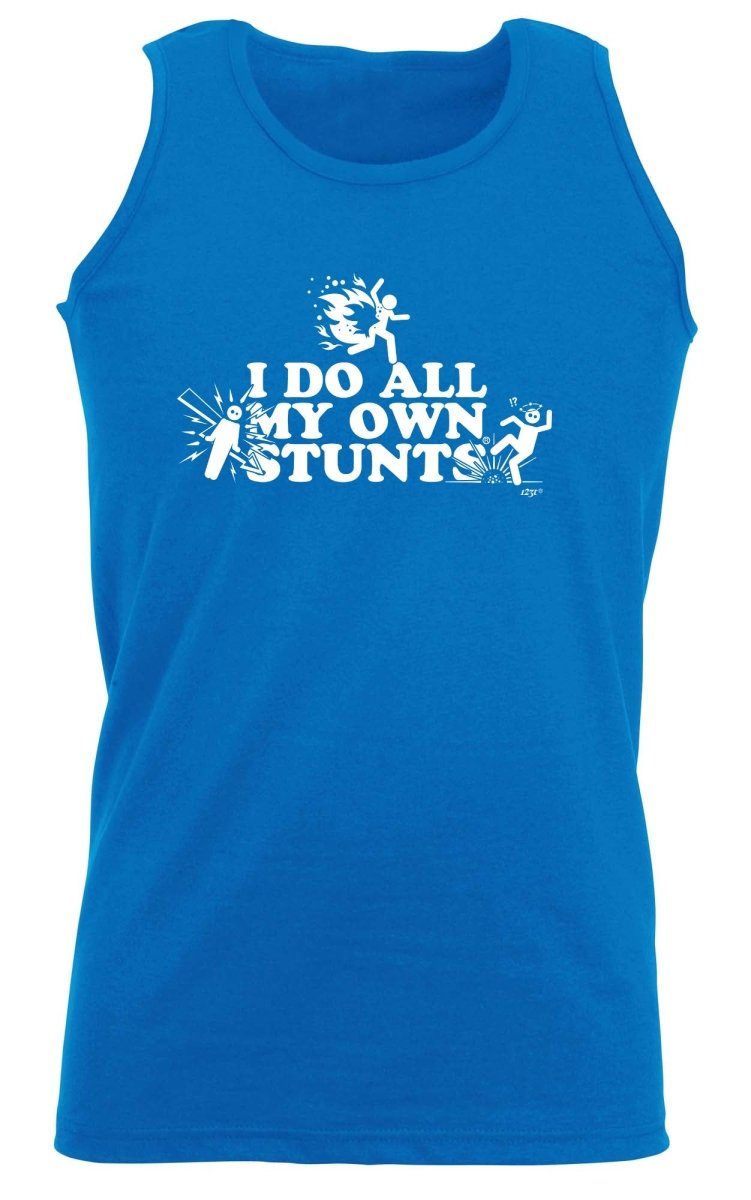 Accidents Do All My Own Stunts - Funny Novelty Vest Singlet Unisex Tank Top - 123t Australia | Funny T-Shirts Mugs Novelty Gifts