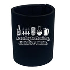 According To Chemistry Alcohol Is A Solution - Funny Novelty Stubby Holder - 123t Australia | Funny T-Shirts Mugs Novelty Gifts