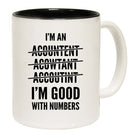 Accountant Good With Numbers Mug Cup - 123t Australia | Funny T-Shirts Mugs Novelty Gifts