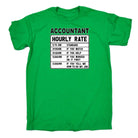 Accountant Hourly Rate - Mens Funny T-Shirt Tshirts - 123t Australia | Funny T-Shirts Mugs Novelty Gifts