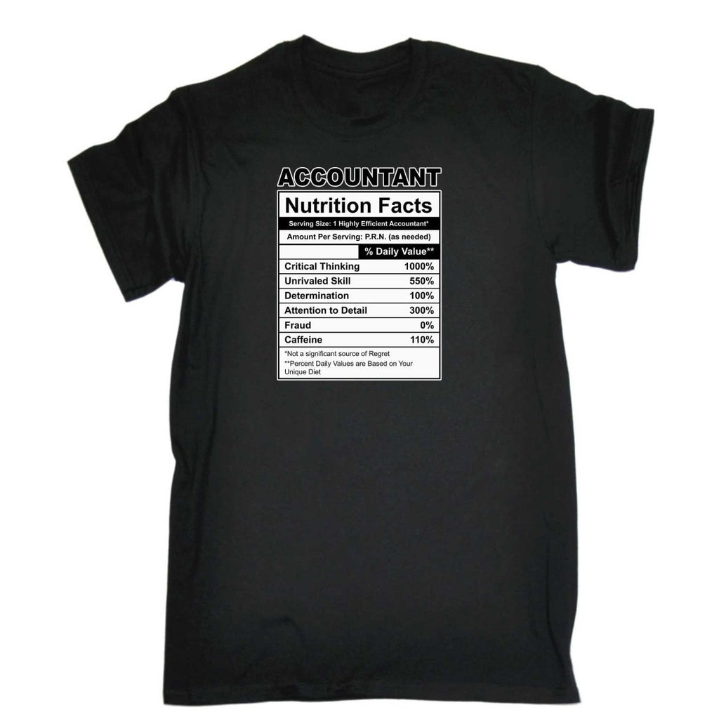 Accountant Nutrition Facts - Mens Funny T-Shirt Tshirts - 123t Australia | Funny T-Shirts Mugs Novelty Gifts