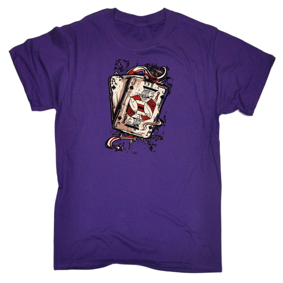 Ace Jack Cards Poker Texas Holdem - Mens Funny T-Shirt Tshirts Tee Shirt - 123t Australia | Funny T-Shirts Mugs Novelty Gifts