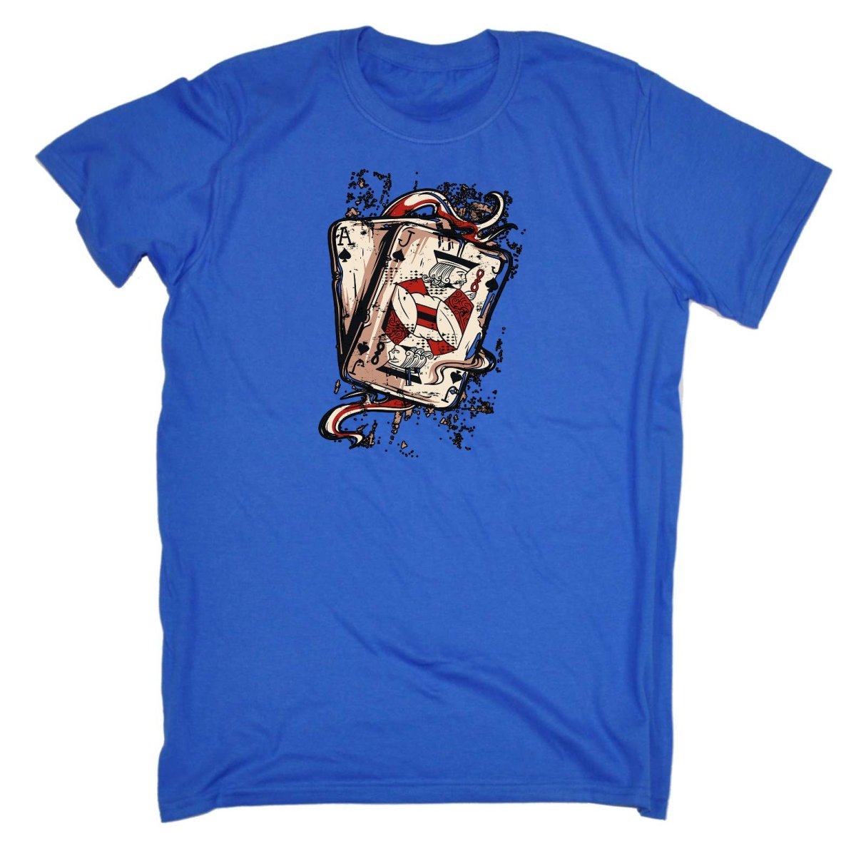 Ace Jack Cards Poker Texas Holdem - Mens Funny T-Shirt Tshirts Tee Shirt - 123t Australia | Funny T-Shirts Mugs Novelty Gifts