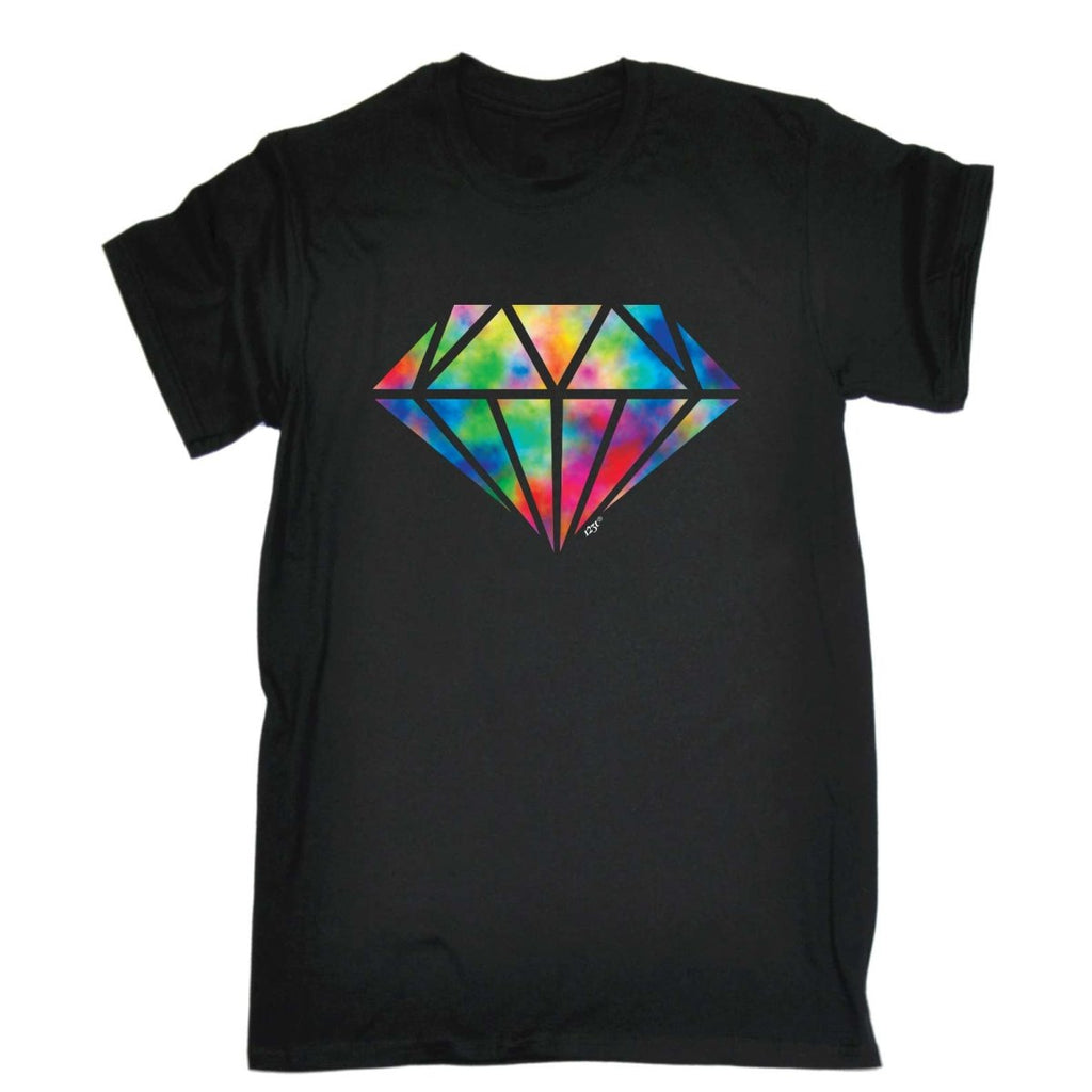 Acid Diamond Retro - Mens Funny Novelty T-Shirt Tshirts BLACK T Shirt - 123t Australia | Funny T-Shirts Mugs Novelty Gifts