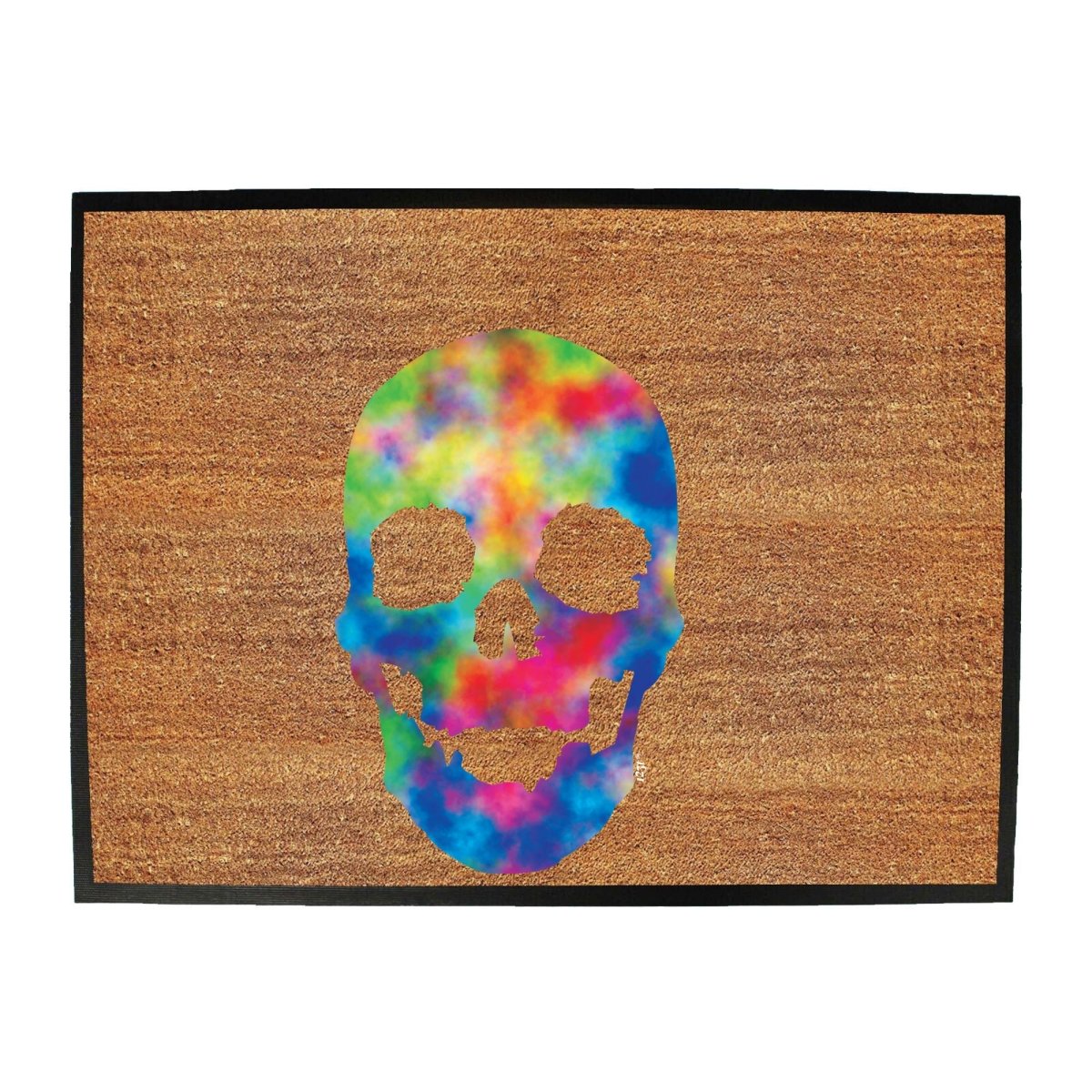 Acid Skull Retro - Funny Novelty Doormat Man Cave Floor mat - 123t Australia | Funny T-Shirts Mugs Novelty Gifts