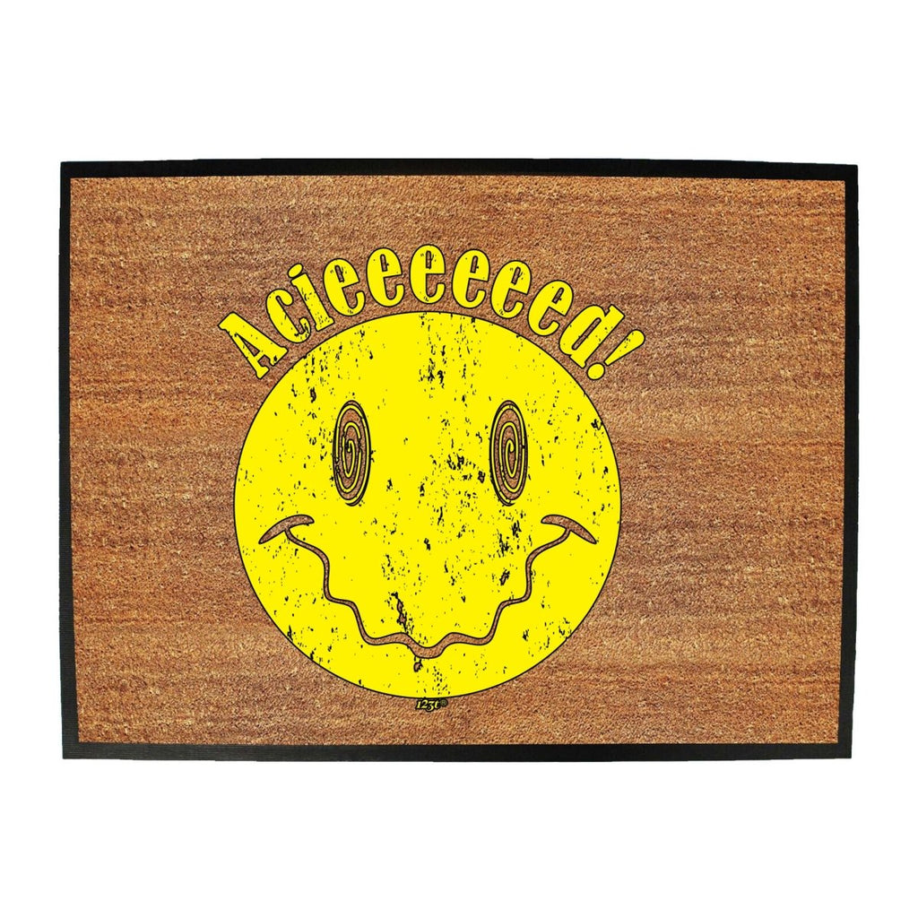 Acieeeeeed Rave Dance - Funny Novelty Doormat Man Cave Floor mat - 123t Australia | Funny T-Shirts Mugs Novelty Gifts