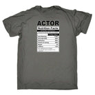 Actor Nutrition Facts - Mens Funny T-Shirt Tshirts - 123t Australia | Funny T-Shirts Mugs Novelty Gifts