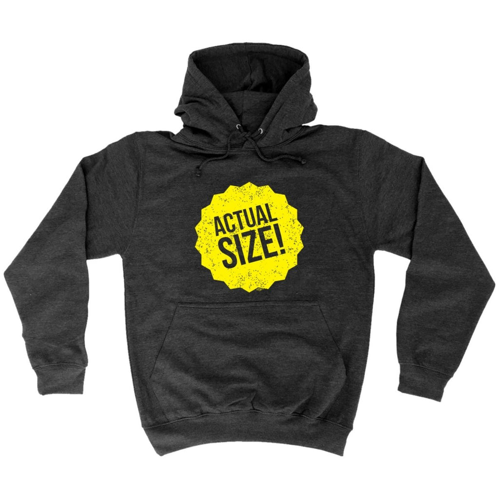 Actual Size - Funny Novelty Hoodies Hoodie - 123t Australia | Funny T-Shirts Mugs Novelty Gifts