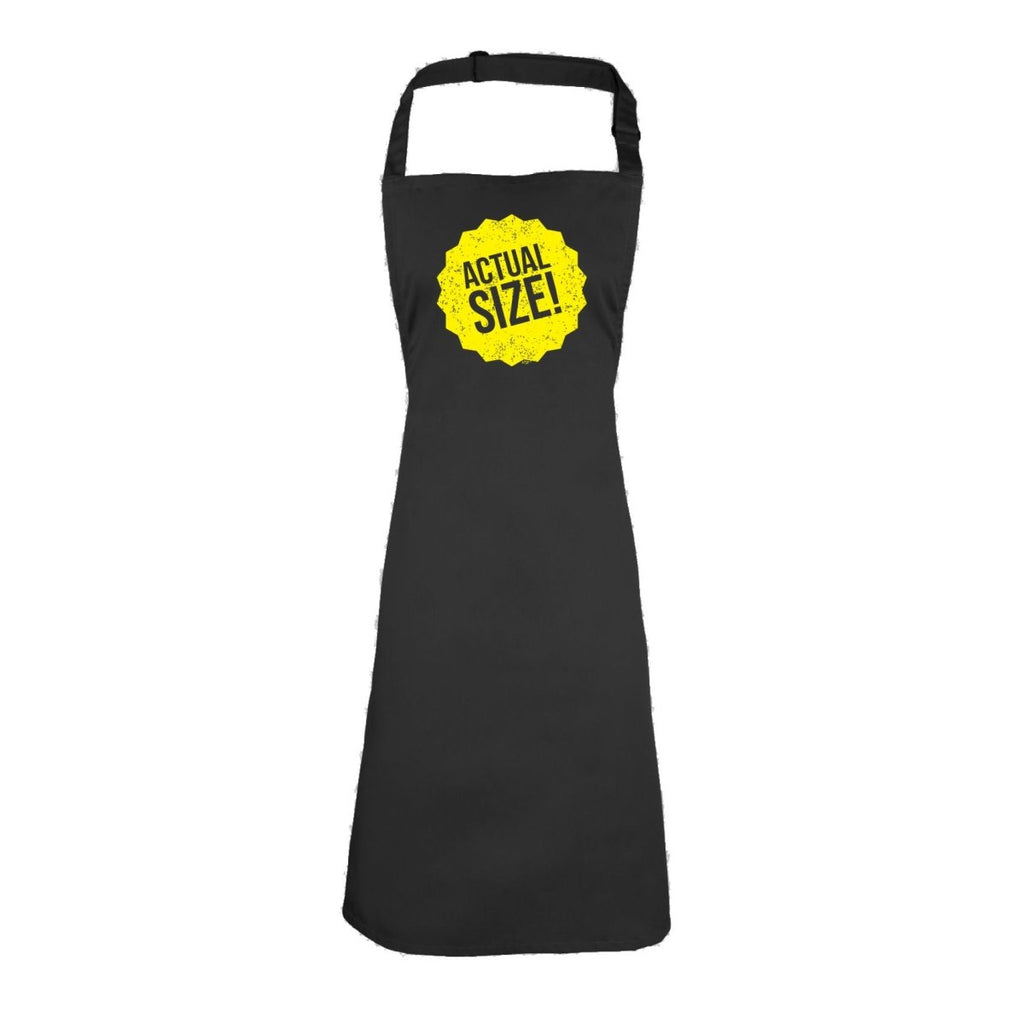Actual Size - Funny Novelty Kitchen Adult Apron - 123t Australia | Funny T-Shirts Mugs Novelty Gifts
