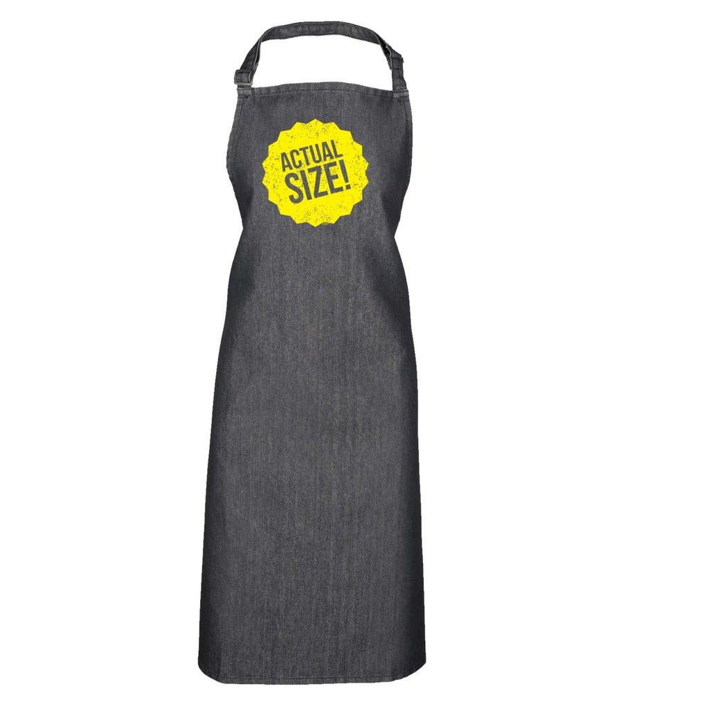 Actual Size - Funny Novelty Kitchen Adult Apron - 123t Australia | Funny T-Shirts Mugs Novelty Gifts