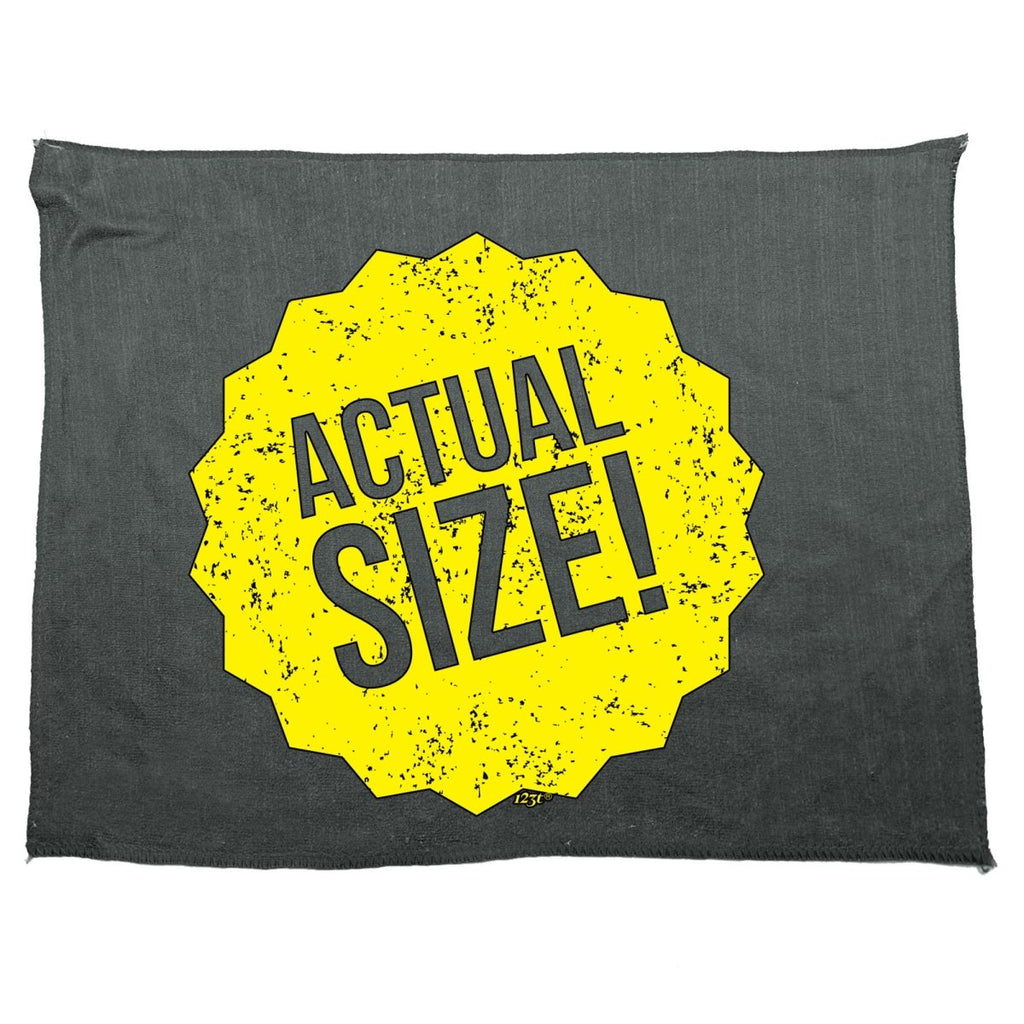 Actual Size - Funny Novelty Soft Sport Microfiber Towel - 123t Australia | Funny T-Shirts Mugs Novelty Gifts
