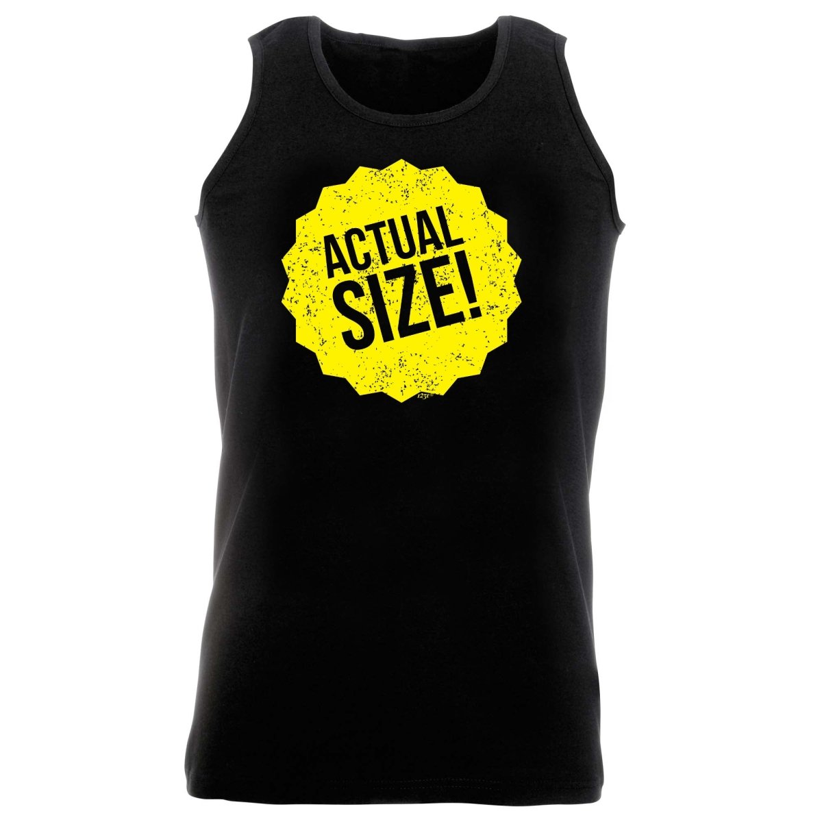 Actual Size - Funny Novelty Vest Singlet Unisex Tank Top - 123t Australia | Funny T-Shirts Mugs Novelty Gifts