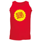 Actual Size - Funny Novelty Vest Singlet Unisex Tank Top - 123t Australia | Funny T-Shirts Mugs Novelty Gifts