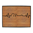 Acustic Guitar Pulse Music - Funny Novelty Doormat Man Cave Floor mat - 123t Australia | Funny T-Shirts Mugs Novelty Gifts