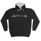 Acustic Guitar Pulse Music - Funny Novelty Hoodies Hoodie - 123t Australia | Funny T-Shirts Mugs Novelty Gifts