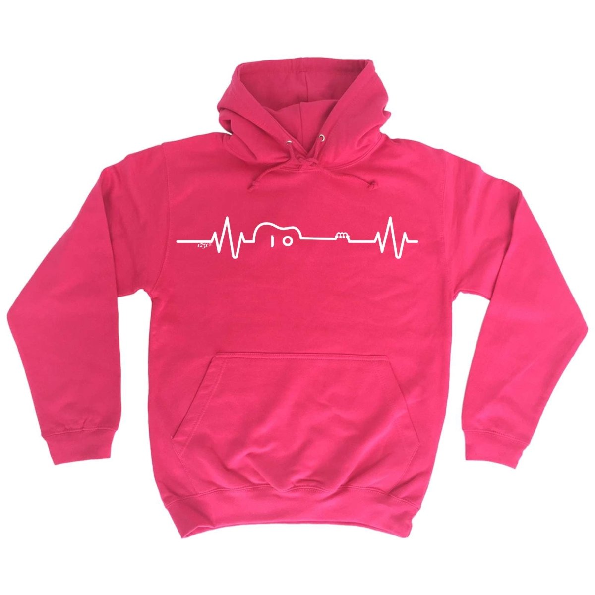 Acustic Guitar Pulse Music - Funny Novelty Hoodies Hoodie - 123t Australia | Funny T-Shirts Mugs Novelty Gifts
