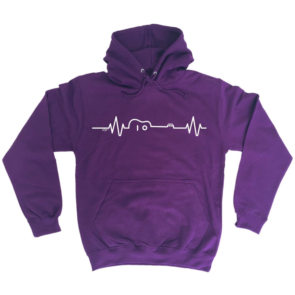 Acustic Guitar Pulse Music - Funny Novelty Hoodies Hoodie - 123t Australia | Funny T-Shirts Mugs Novelty Gifts