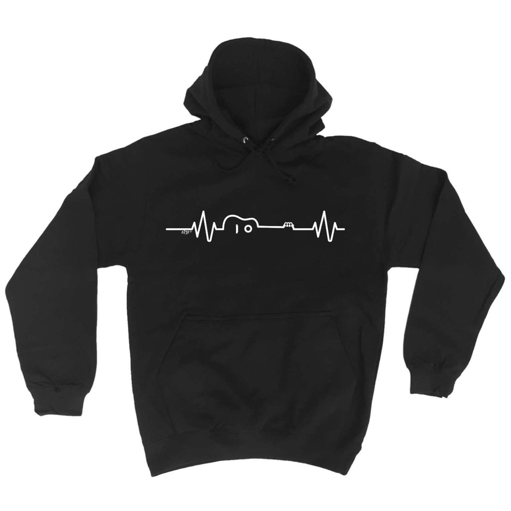 Acustic Guitar Pulse Music - Funny Novelty Hoodies Hoodie - 123t Australia | Funny T-Shirts Mugs Novelty Gifts