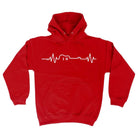Acustic Guitar Pulse Music - Funny Novelty Hoodies Hoodie - 123t Australia | Funny T-Shirts Mugs Novelty Gifts