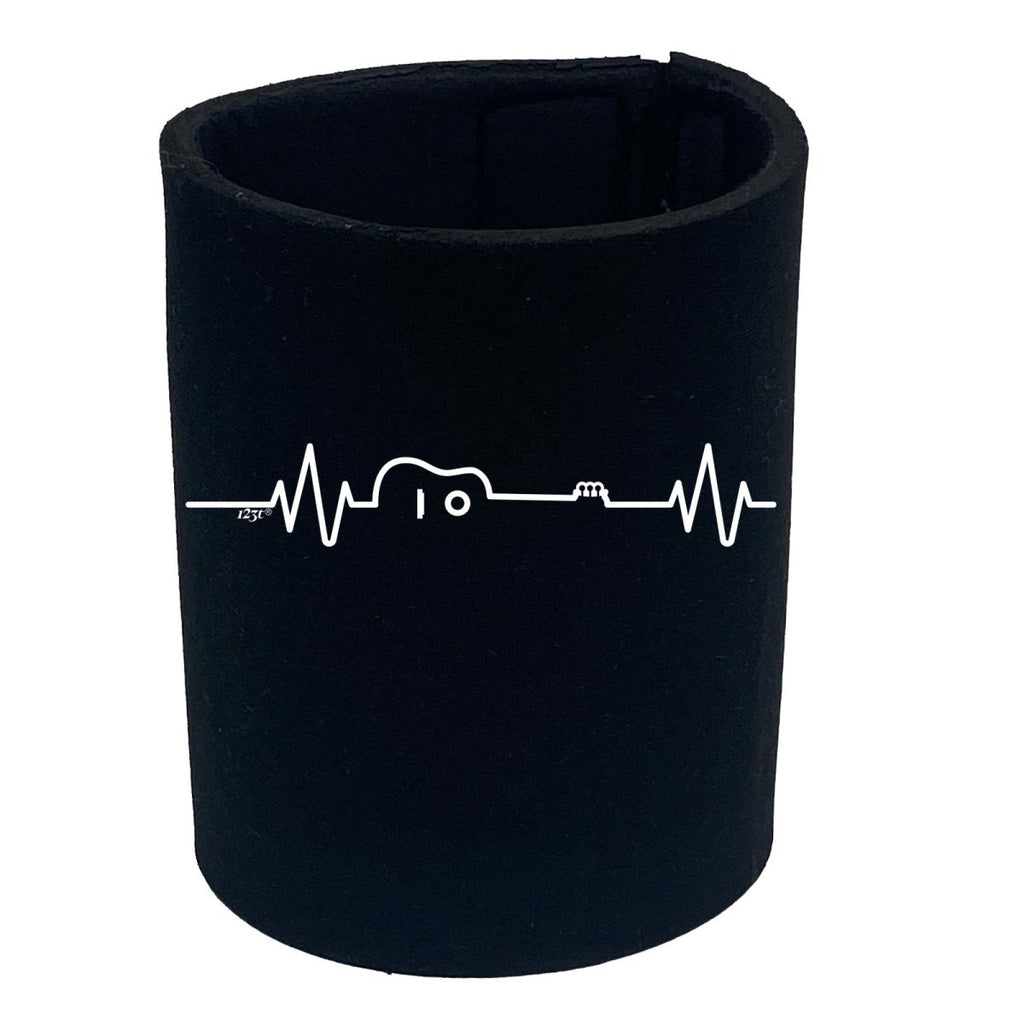 Acustic Guitar Pulse Music - Funny Novelty Stubby Holder - 123t Australia | Funny T-Shirts Mugs Novelty Gifts