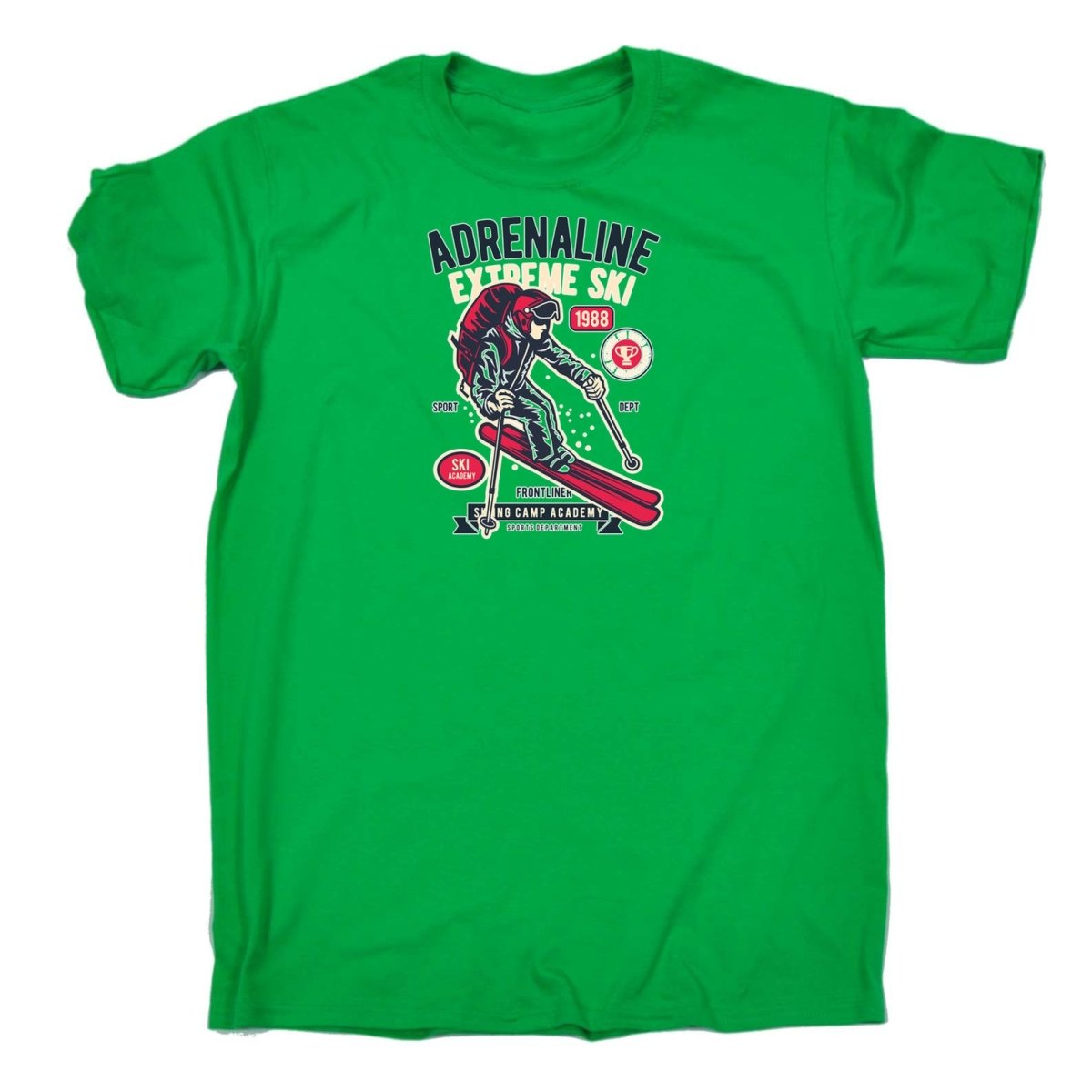 Adrenaline Extreme Ski Skiing - Mens Funny T-Shirt Tshirts - 123t Australia | Funny T-Shirts Mugs Novelty Gifts